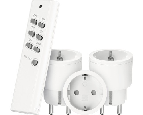 Trust Smart APC3-2300R Funkschalter-Set 3-Teilig + Fernbedienung Weiß-image