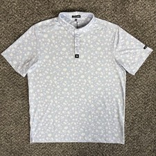 Bad Birdie Polo Golf Shirt Mens Size XL Baby Lush Lavender Polyester Stretch NWT