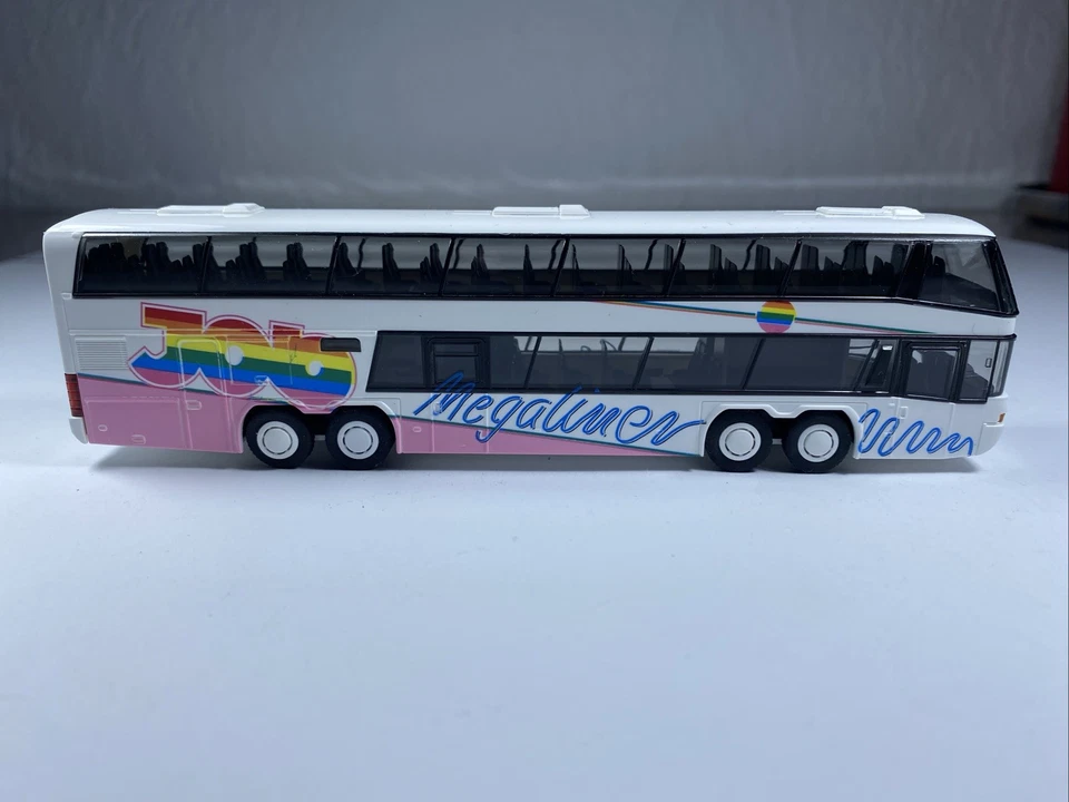 T104 RIETZE 1:87 Doppeldeckerbus NEOPLAN MEGALINER Job TOURS Essen 4A Reisebus - Bild 4 von 4