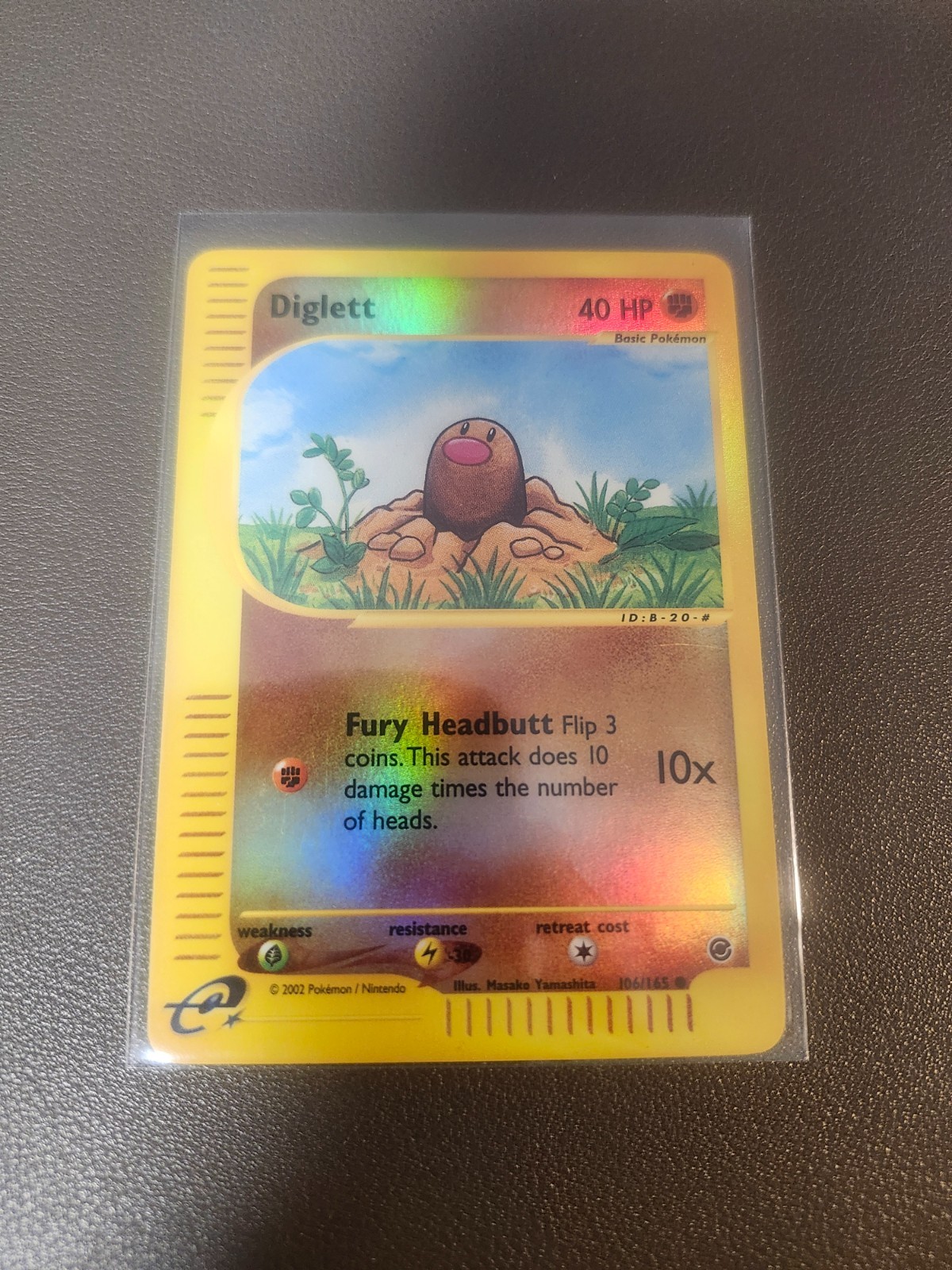 Diglett reverse holo Expedition 106/165 Pokemon TCG Canadian Seller! NM