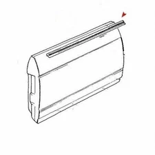 Mercedes Benz W123 Door Window Seal Belt Window Rubber Scraper Brushes 4 PC