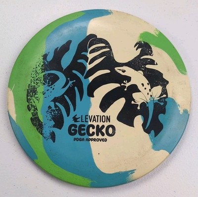 Elevation Disc Golf ecoFlex Gecko Blue Green White 170 grams Fairway Driver