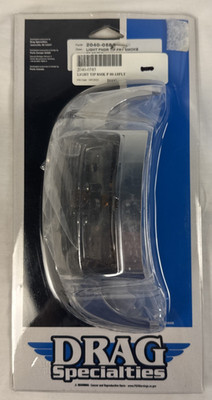 DRAG SPECIALTIES SILVER LIGHT TIP FENDER SMOKE 00-13FLT 2040-0585