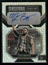 2023 Prizm WWE Josh Briggs #SN-JBR Sensational Signatures Mojo /25