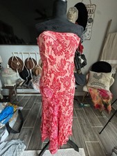Farm Rio Anthropologie Floral Strapless Midi Dress Size M