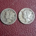 Lot 2 - Mercury Silver Dimes 1919s And 1931s