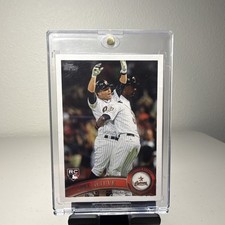 Topps 2011 Update Series Jose Altuve Astros #US132 Rookie Card RC. rookie card picture