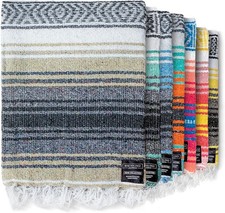 Authentic Handwoven Mexican Blanket Yoga Blankets, Outdoor, Picnic, Beach,