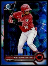 2022 Bowman Draft Chrome Sky Blue Refractor Ricardo Cabrera Cincinnati Reds