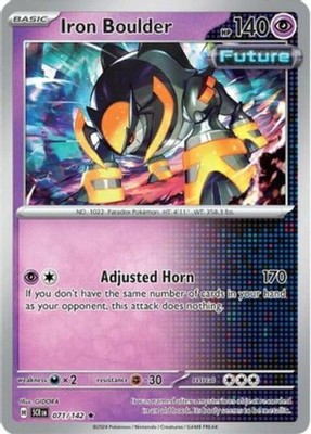 Iron Boulder - 071/142 - Holo Rare - Lightly Played