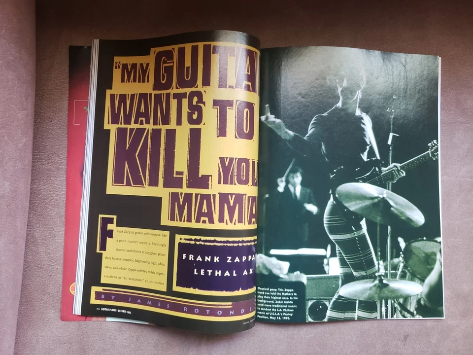 GUITAR PLAYER October 1995 Frank Zappa Larry Carlton Lee Ritenour Bill Nelson - Image 3 of 4