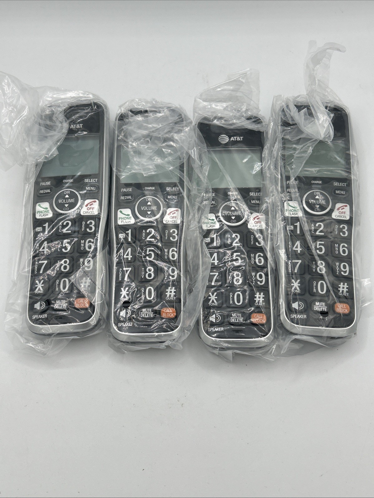 AT&T BL102-4 Cordless Phone Answering Machine Call Blocking Intercom 4 Handsets