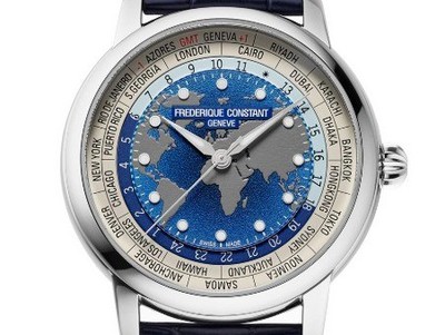 Frederique Constant Manufacture Classic Worldtimer Ref.FC-719BLW3H6 Full Set Neu
