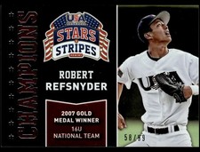 2015 Panini USA Stars & Stripes Champions Foil Robert Refsnyder Rookie 58/99 USA