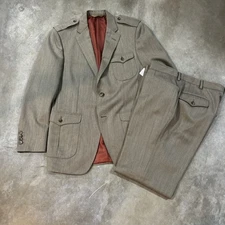 40 Reg - Paul Stuart Phineas Cole Suit Brown 