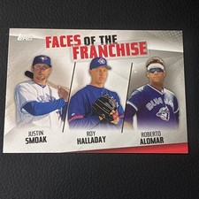 2019 Topps Faces of the Franchise Roberto Alomar Roy Halladay Justin Smoak FOF28