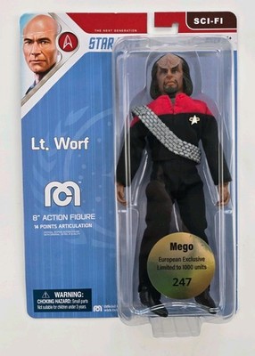 Mego Star Trek Lt Worf 8'' Figur Limited 1000 STK. #247 Collector Sammler OVP Neu