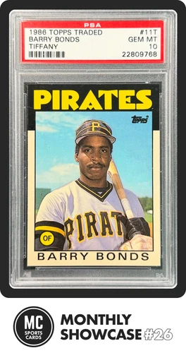 BARRY BONDS PSA 10 1986 TOPPS TRADED TIFFANY #11T ROOKIE RARE GEM MINT RC
