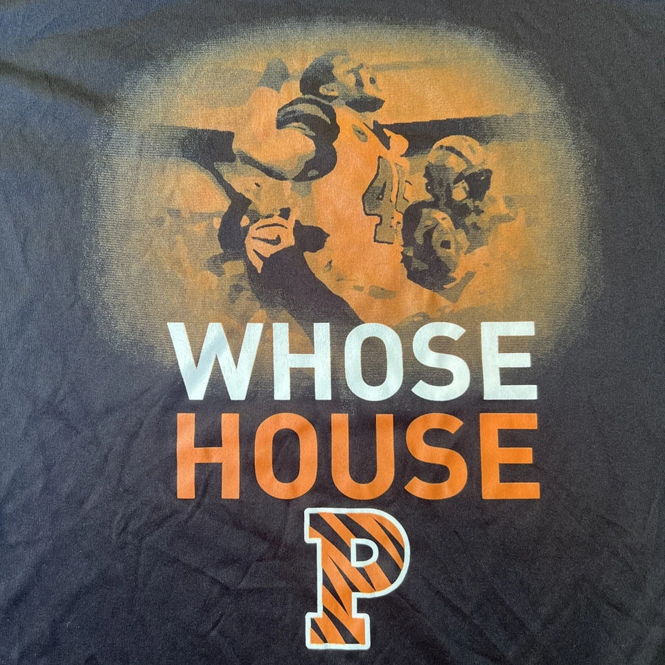 Camiseta atlética emitida por el equipo de fútbol americano de los Tigres de la Universidad de Princeton 2XL Foto 3 de 4