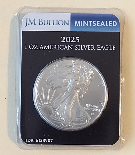 2025 American Silver Eagle 1 Oz .999 Fine Silver - BU - Mint Sealed