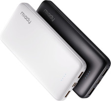 2-Pack Portable Charger 10000Mah Power Bank Battery Pack for Travel 37Wh Dual