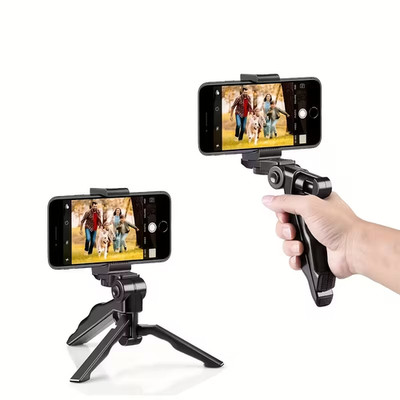 Portable 2 in 1 Handheld Gimbal Stabilizer Tripod Desktop Phone Camera Holder