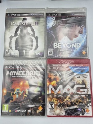 Minecraft & Beyond Two Souls & Dark Siders 2 & MAG Playstation PS3 New Sealed
