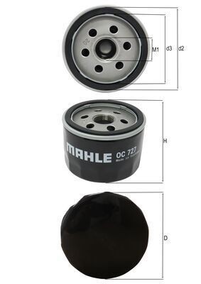 NEU - Knecht OC727 ÖLfilter FüR Alfa Romeo Dacia Passend FüR Fiat Jeep-image