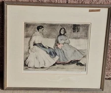 Kernstok Karoly. Etching, Dry point engraving. Pencil signed.