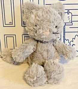 Jellycat London Squiggle Kitty Plush Gray Doll Stuffed Animal Kitten Cat Toy 9â 670983087635 | eBay
