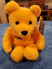 1999 L.A. LAKERS KOBE BRYANT 8 SALVINO'S B-BALL BAMMERS BEANIE BEAR W/TAG