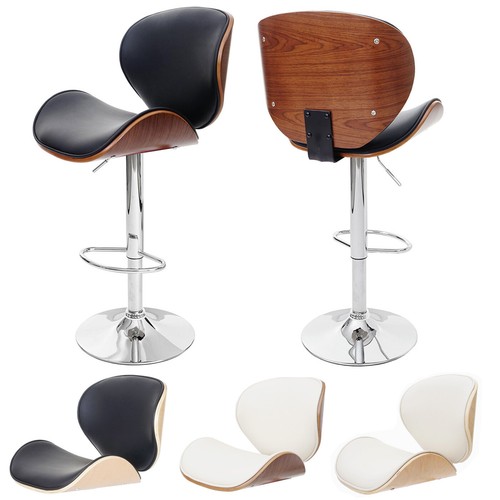 Barhocker Foxrock, Barstuhl, Holz Bugholz Retro-Design - Bild 1 von 19