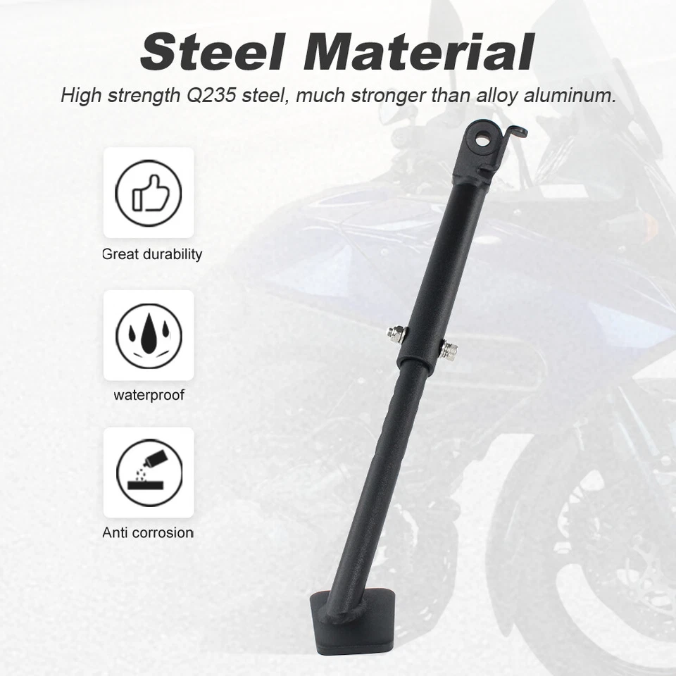 Ajuste para Suzuki V-Strom 1000/DL1000 2002-2013 Soporte lateral ajustable Pata de cabra Foto 3 de 4