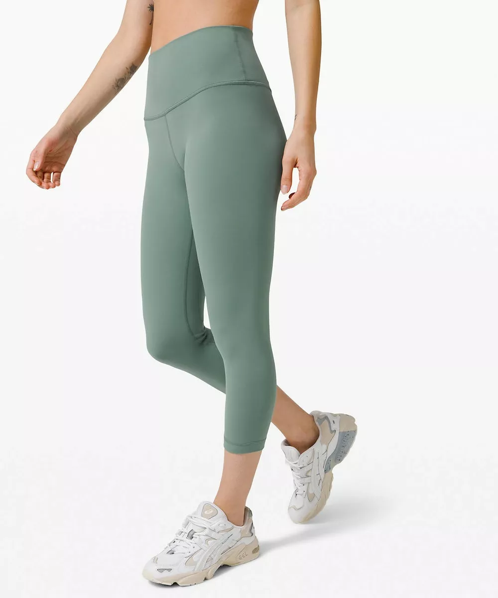 NEW LULULEMON Align Crop 21 8 Tidewater Teal