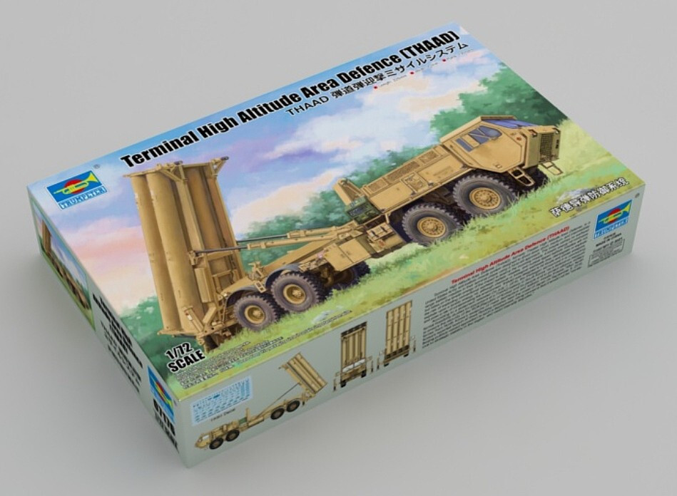 Kit plastique Trumpeter 1/72 THAAD Terminal High Altitude Area Defence pour modélistes