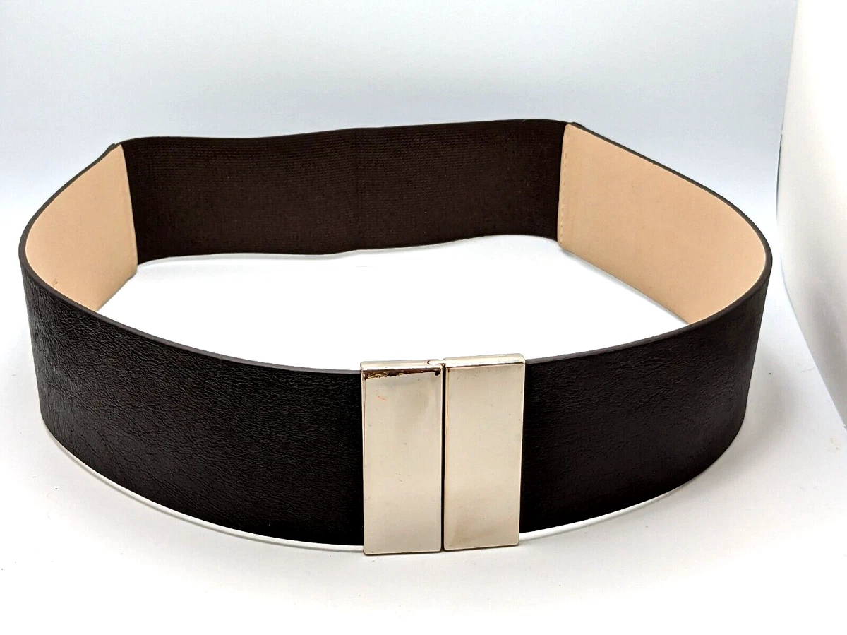 Ann Taylor stretch belt size S/M(29”) length Wide Leather Trouser Belt main image 2