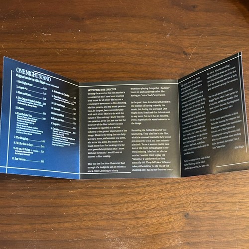 Original Soundtrack : ONE NIGHT STAND Used CD ( 1997 ) Mike Figgis - GREAT SHAPE - Picture 6 of 17