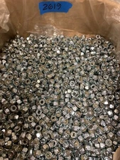 1/4"-20 Nylon Insert Hex Lock Nuts Grade 2 Zinc Plated Steel - Qty 100