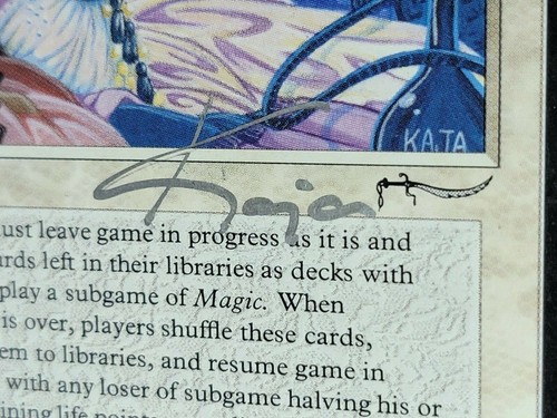 Shahrazad - Arabian Nights - SIGNED Kaja Foglio - MTG Magic *CCGHouse* - Picture 5 of 5