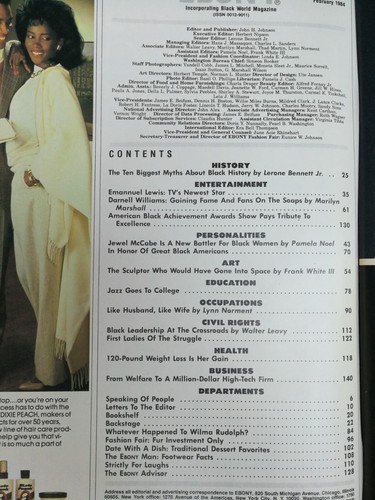 Ebony Magazine February 1984 Emmanuel Lewis Webster Biggest Myths Black History - Picture 2 of 2
