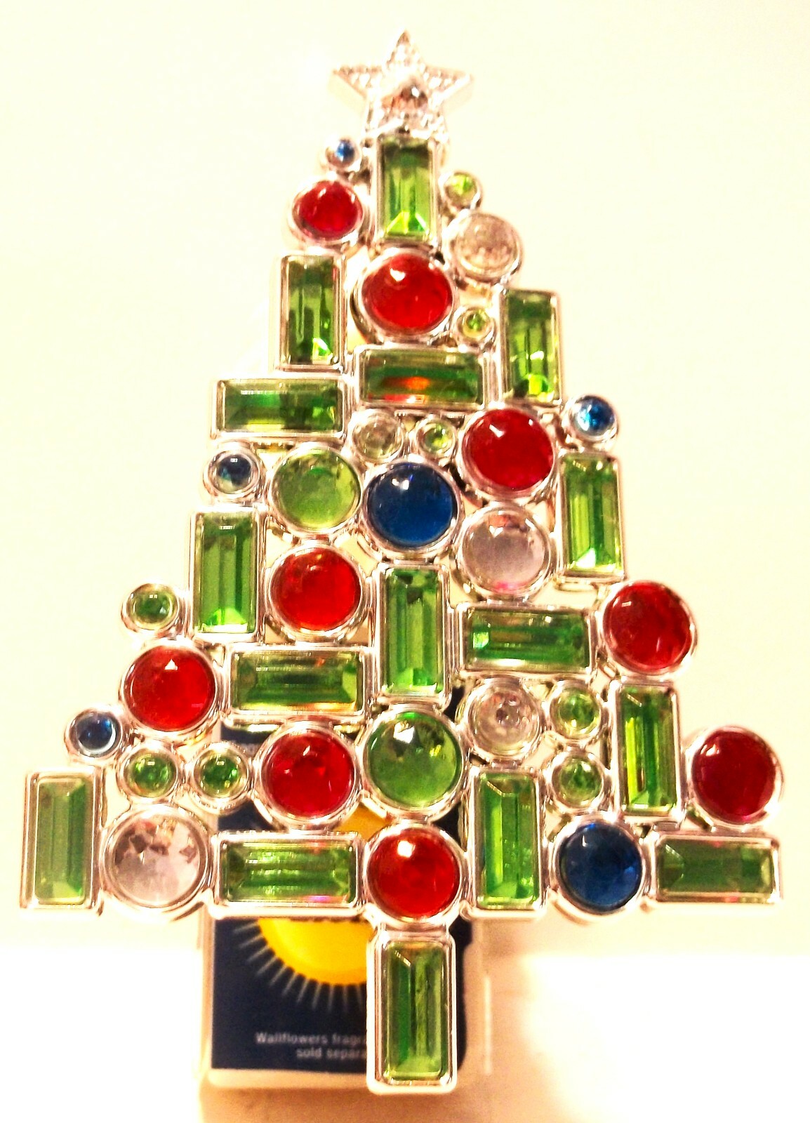 Bath & Body Works Jeweled Christmas Tree Night Light Wallflower Plug In Unit-image