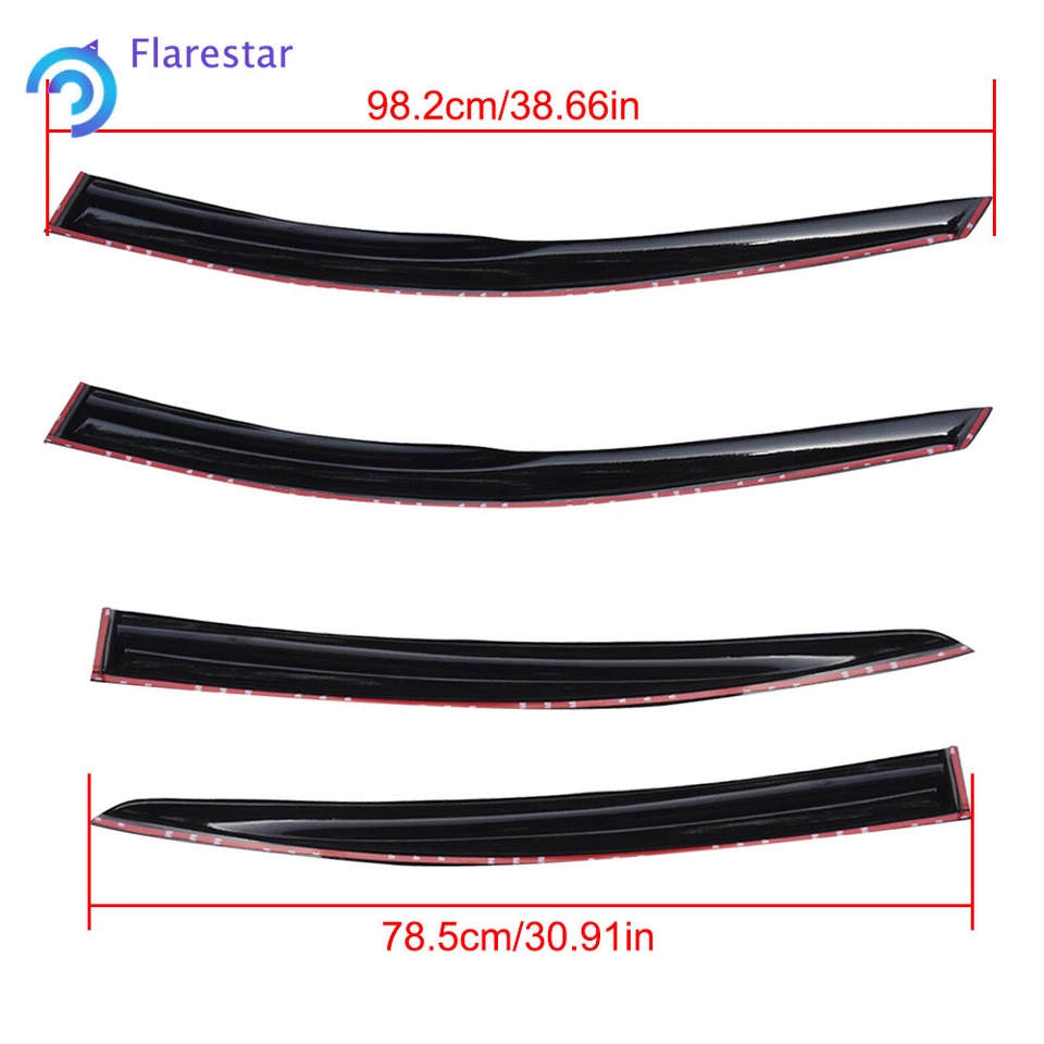 Visera de ventilación de ventana para Chevy Cruze 2009-2015 sol protector de lluvia deflector de parabrisas Foto 2 de 4