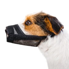 Small Dog Mesh muzzle XS Snout:4 "-6 " Post Surgery Prevent Bite Protection NEW