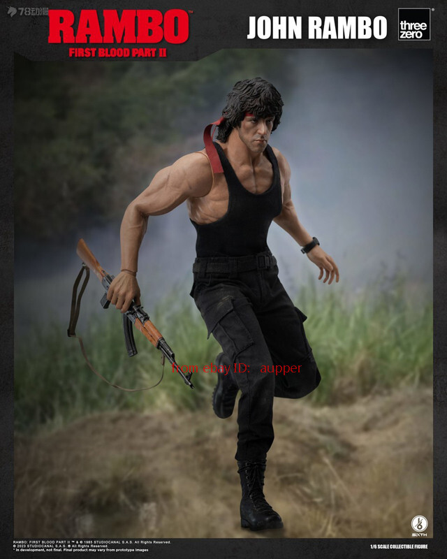 Threezero 3a Figzero Series 1/6 First Blood 2 John Rambo Threezero 3a Figzero Series 1/6 First Blood 2 John Rambo