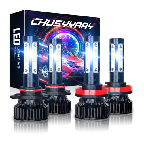 CHUSYYRAY 9005+H11 180W Canbus LED headlight Bulbs For Peterbilt 388