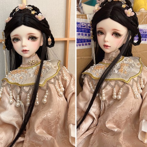 1/3 BJD Doll Ancient Style Toy Handmade Face Makeup Wigs Removable Outfits Suit - Picture 11 of 11