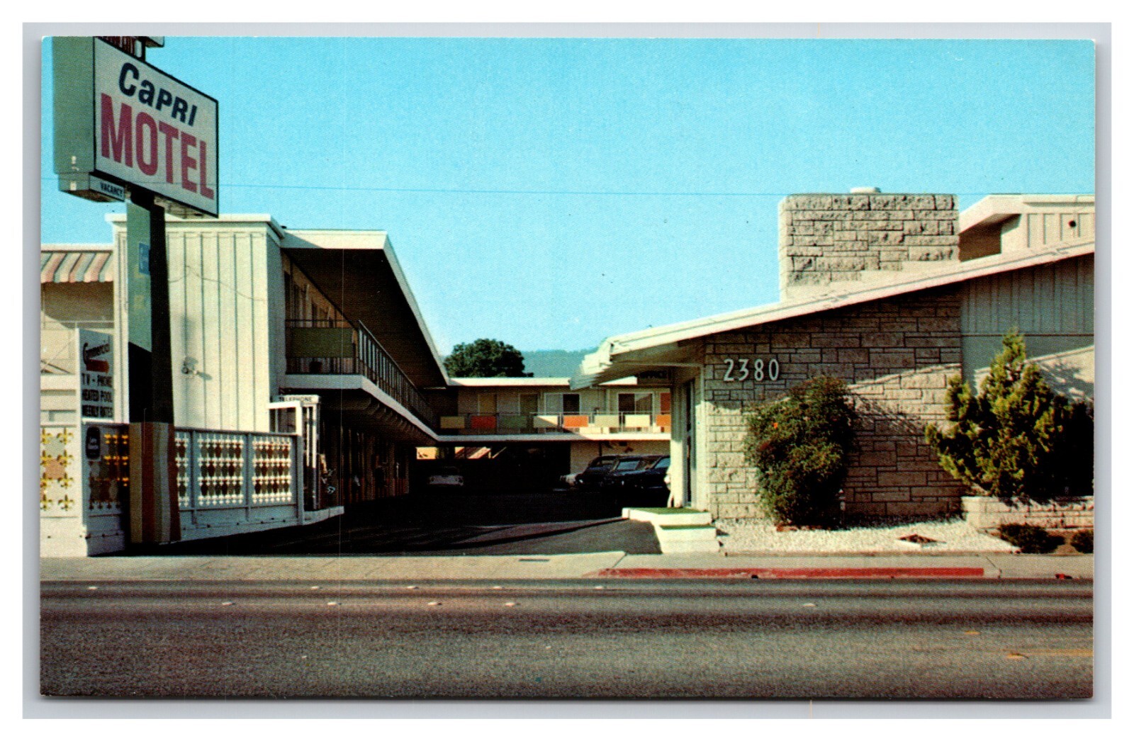 Capri Motel Redwood City California UNP Chrome Postcard S26 | eBay