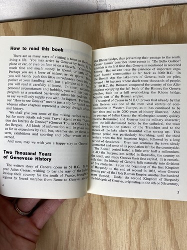 Vintage Travel Book ~Geneva In Your Pocket - Foto 6 di 9