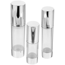3PCS 30ML Bottle Travel Airless Portable Push Down Jars Lotion Containers