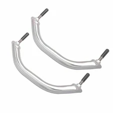 2X Stainless Steel 8-1/3" Oval Grab Handle Safe for Boat/Door/Bath/Truck RV 